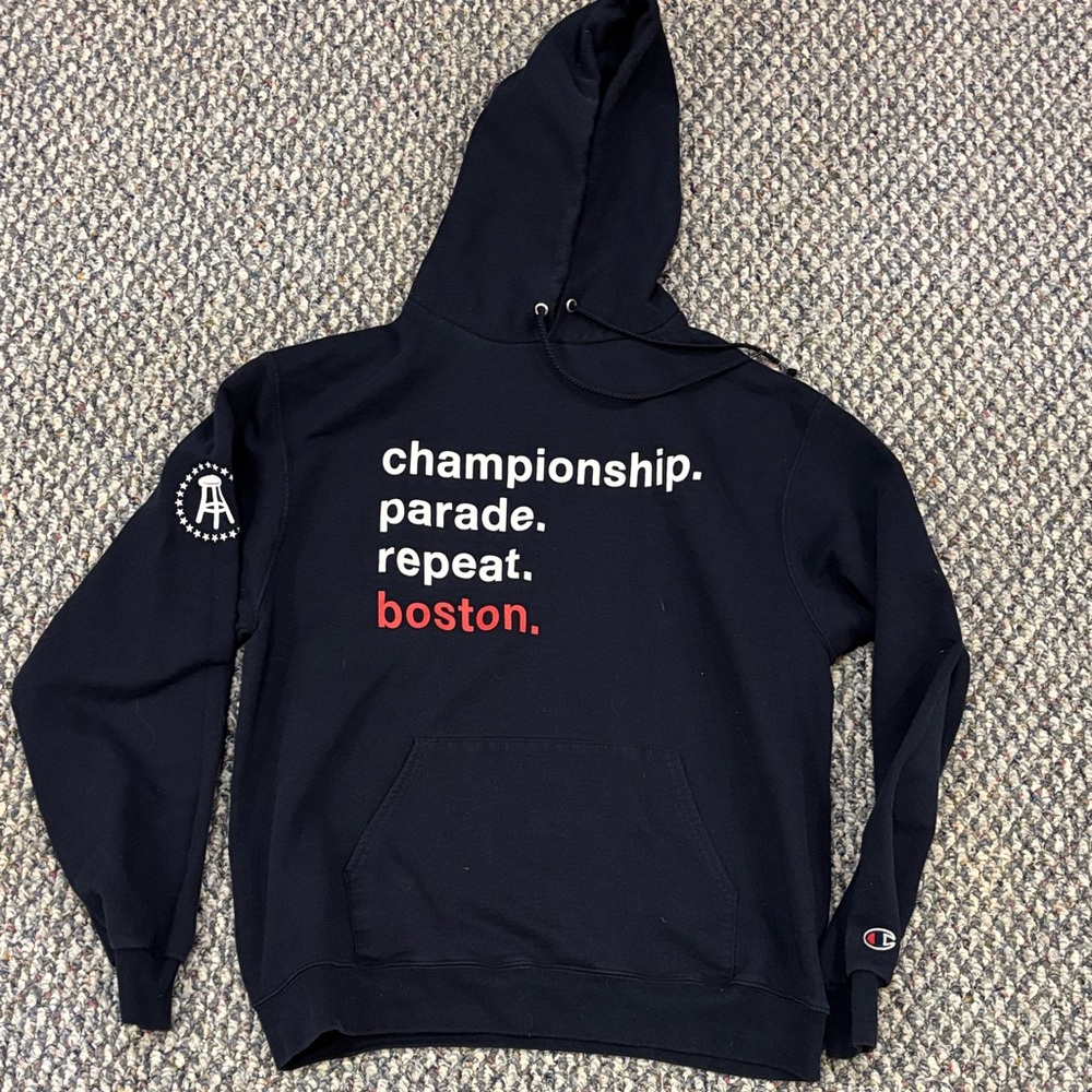 Champion Blue Boston Hoodie